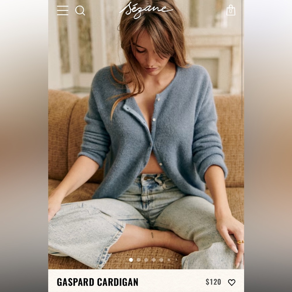 Sezane gaspard cardigan